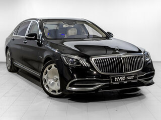 2018 Mercedes-Benz Maybach S-Класс 560 I (X222) Рестайлинг, чёрный, 4750000 рублей, вид 3
