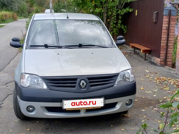 2007 Renault Logan I, серый - вид 1