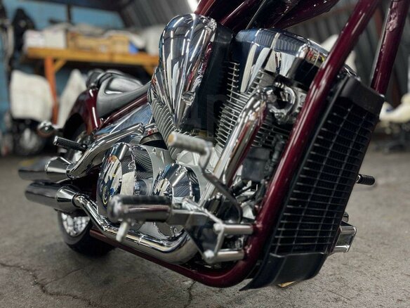 2009 Honda VT 1300CX Fury, пурпурный, 850000 рублей - вид 17
