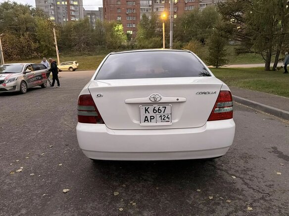 2001 Toyota Corolla Fielder IX (E120, E130), белый, 499900 рублей - вид 6