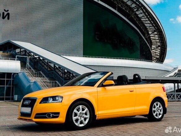 2010 Audi A3 II (8P) Рестайлинг 2, жёлтый, 1550000 рублей