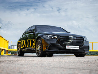 2020 Mercedes-Benz S-Класс 450 4MATIC VII (W223), чёрный, 9400000 рублей, вид 3