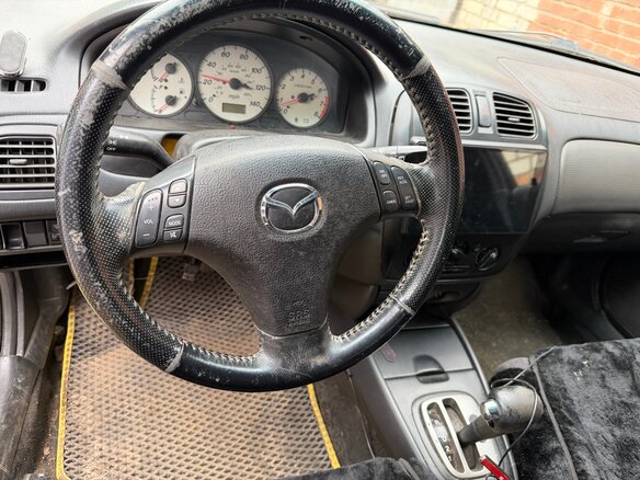 2001 Mazda Protege5 III (BJ), жёлтый, 200000 рублей - вид 6