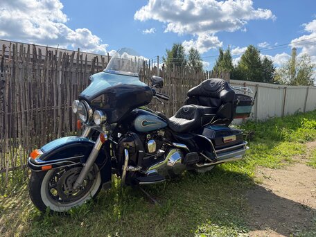 2002 Harley-Davidson Electra Glide, синий, 595000 рублей, вид 2