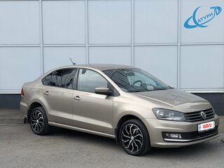 2018 Volkswagen Polo V Рестайлинг, бежевый, 1175000 рублей, вид 3