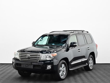 2013 Toyota Land Cruiser 200 Series Рестайлинг 1, чёрный, 3399000 рублей, вид 3