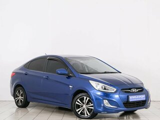 2013 Hyundai Solaris I, синий, 899000 рублей, вид 1