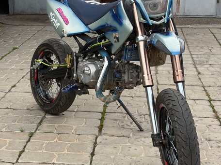 2018 Racer Pitbike 125/160, серебристый, 75000 рублей, вид 3