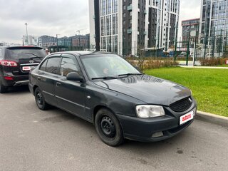 2007 Hyundai Accent ТагАЗ II, чёрный, 400000 рублей, вид 2