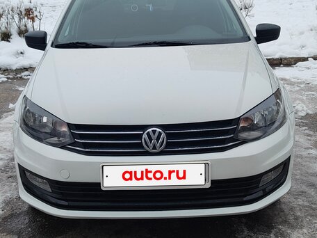 2019 Volkswagen Polo V Рестайлинг, белый, 999000 рублей, вид 1