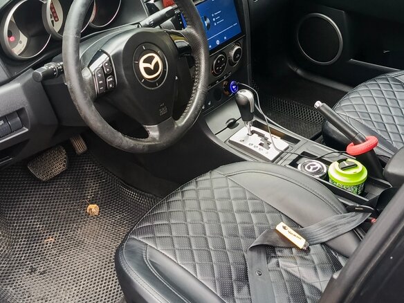 2007 Mazda 3 I (BK) Рестайлинг, чёрный, 500000 рублей - вид 7