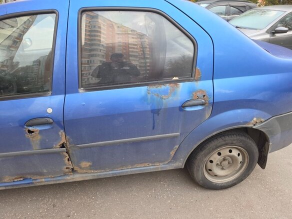 2007 Renault Logan I, синий, 120000 рублей - вид 5