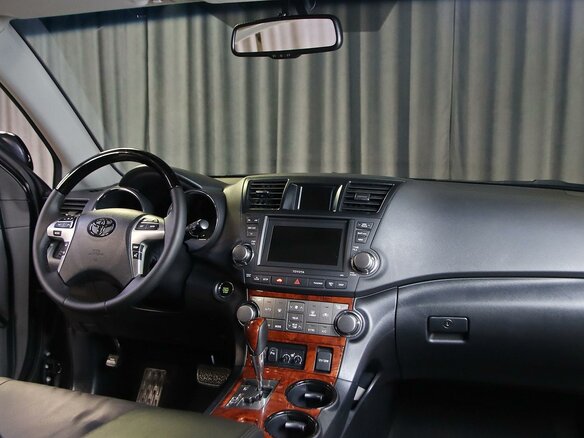 2013 Toyota Highlander II (XU40) Рестайлинг, чёрный - вид 4