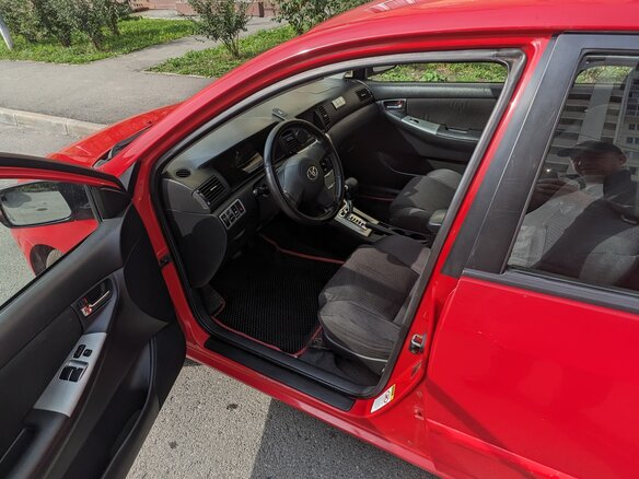 2005 Toyota Corolla IX (E120, E130) Рестайлинг, красный, 480000 рублей - вид 6