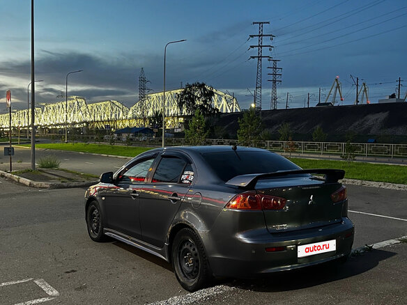 2008 Mitsubishi Lancer X, серый, 670000 рублей - вид 4