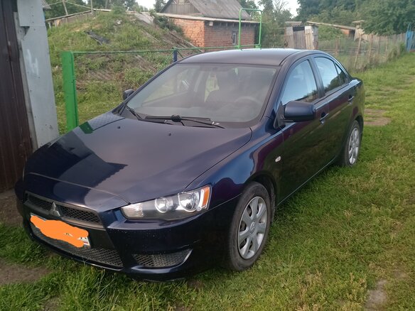 2014 Mitsubishi Lancer X Рестайлинг, синий, 720000 рублей