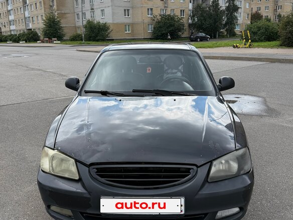 2009 Hyundai Accent ТагАЗ II, чёрный, 250000 рублей - вид 1