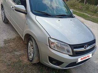 2015 Lada (ВАЗ) Granta I, серебристый, 325000 рублей, вид 1