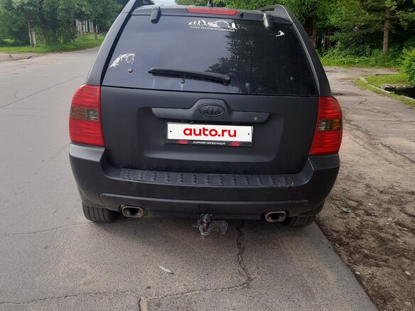2004 Kia Sportage II, чёрный, 800000 рублей - вид 3