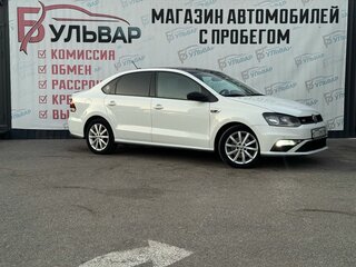 2018 Volkswagen Polo V Рестайлинг, белый, 1370000 рублей, вид 1