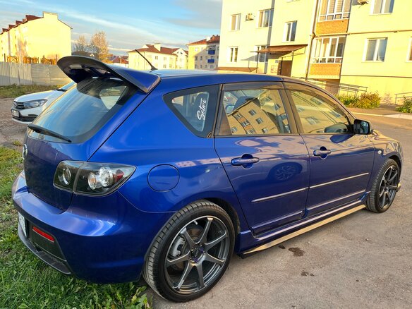 2007 Mazda 3 I (BK) Рестайлинг, синий, 660000 рублей - вид 5