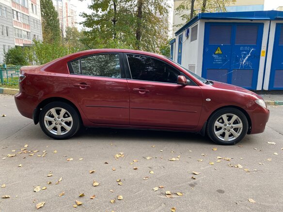 2008 Mazda 3 5-speed I (BK) Рестайлинг, пурпурный - вид 3