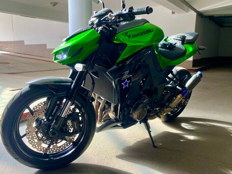 2015 Kawasaki Z 1000, зелёный, 1020000 рублей, вид 4