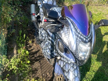 2001 Suzuki GSX 1300 R Hayabusa, синий, 750000 рублей, вид 1