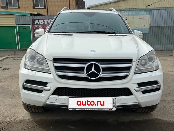 2011 Mercedes-Benz GL-Класс 350 CDI BlueEfficiency I (X164) Рестайлинг, белый, 1980000 рублей - вид 1