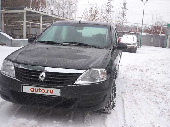 2013 Renault Logan I Рестайлинг, чёрный - вид 2