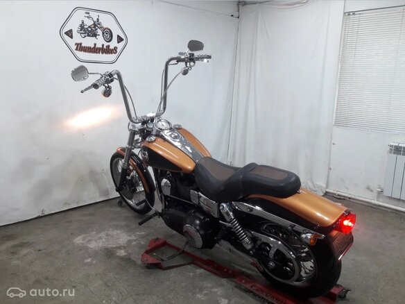 2008 Harley-Davidson Dyna Wide Glide, золотистый - вид 8