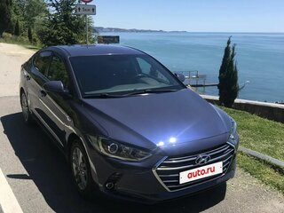 2017 Hyundai Elantra VI (AD), синий, 1300000 рублей, вид 3