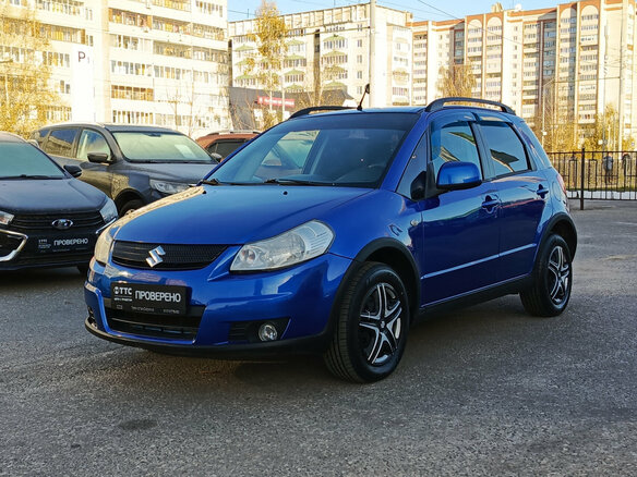2008 Suzuki SX4 I (Classic), синий, 585000 рублей