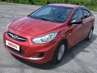 2011 Hyundai Solaris I, красный, 640000 рублей, вид 1