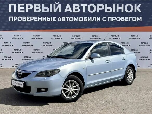 2008 Mazda 3 I (BK) Рестайлинг, голубой, 443000 рублей