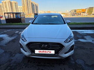 2019 Hyundai Sonata VII (LF) Рестайлинг, белый, 1780000 рублей, вид 3