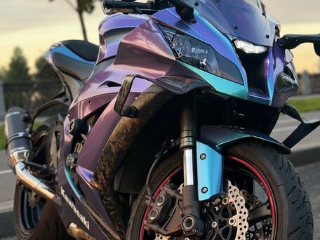 2013 Kawasaki ZX-10R Ninja, фиолетовый, 1100000 рублей, вид 1