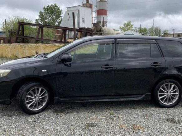 2009 Toyota Corolla Fielder X (E140, E150) Рестайлинг, чёрный, 900000 рублей - вид 1