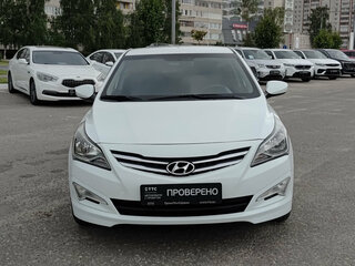 2014 Hyundai Solaris I Рестайлинг, белый, 1125000 рублей, вид 2