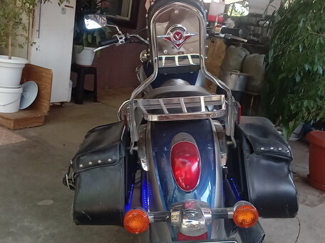 2008 Kawasaki VN900 Vulcan, синий, 400000 рублей, вид 4