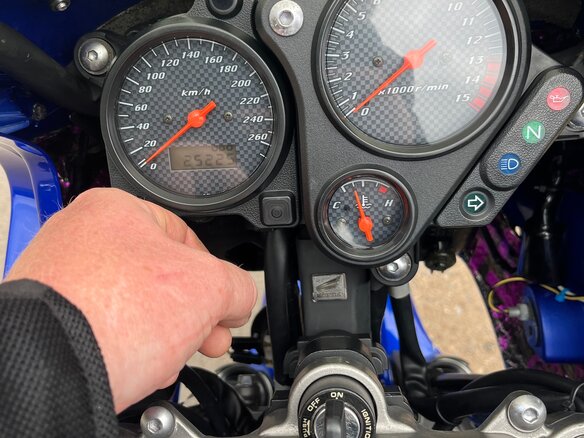2003 Honda CB 600F Hornet, синий, 445000 рублей - вид 8