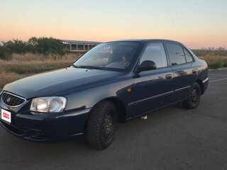 2009 Hyundai Accent ТагАЗ II, синий, 410000 рублей, вид 3