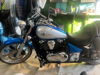 2007 Kawasaki VN900 Vulcan, синий, 400000 рублей, вид 3