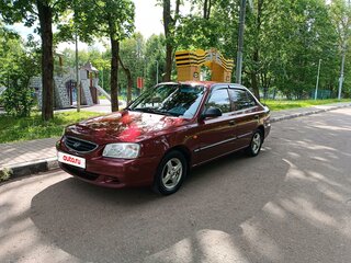 2008 Hyundai Accent ТагАЗ II, красный, 480000 рублей, вид 2