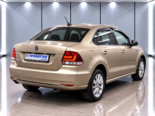 2019 Volkswagen Polo V Рестайлинг, бежевый, 1300000 рублей, вид 4