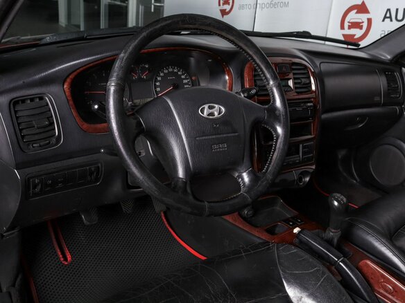 2006 Hyundai Sonata ТагАЗ IV (EF) Рестайлинг, красный, 499000 рублей - вид 6