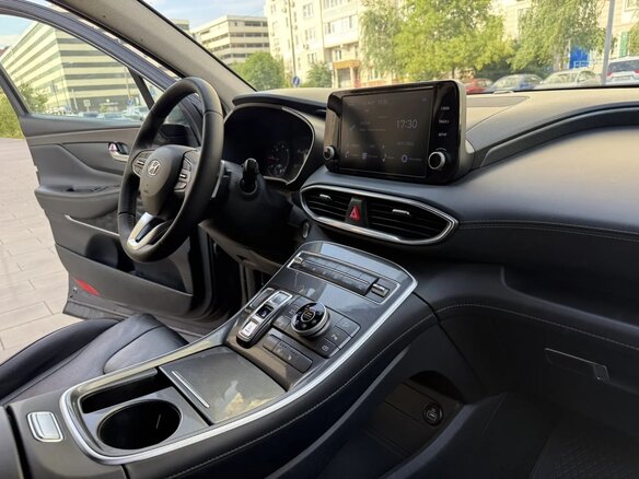 2021 Hyundai Santa Fe IV Рестайлинг, синий - вид 10