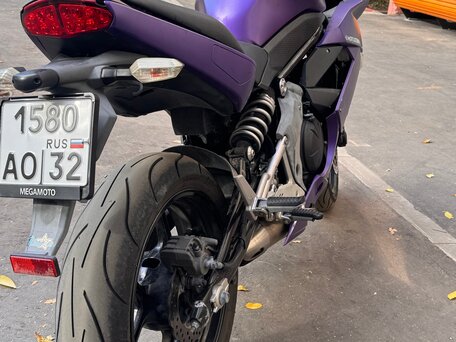 2012 Kawasaki ER-4F (Ninja 400R), фиолетовый, 320000 рублей, вид 3
