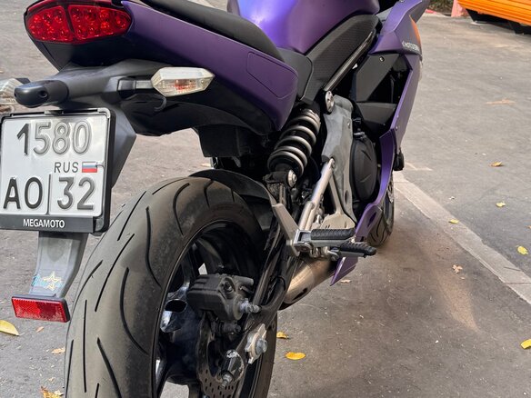 2012 Kawasaki ER-4F (Ninja 400R), фиолетовый, 320000 рублей - вид 2