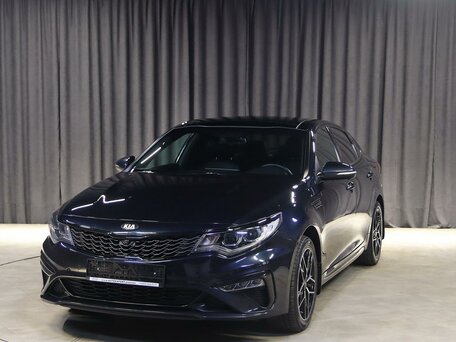 2019 Kia Optima IV Рестайлинг, синий, 1749000 рублей, вид 1